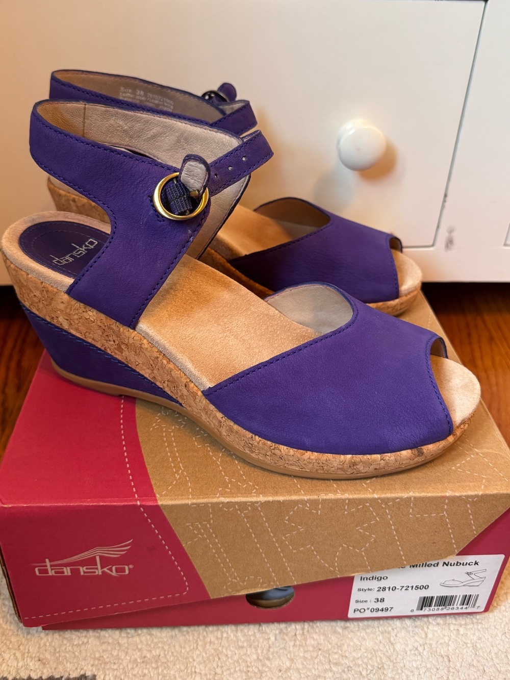 Dansko Charlotte milled nubuk indigo 38
